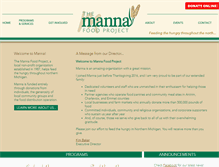 Tablet Screenshot of mannafoodproject.org